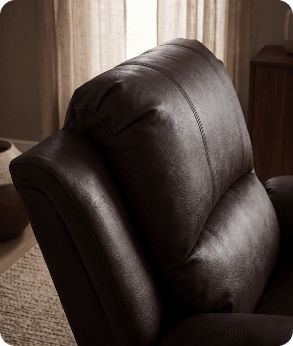 Veloura Brown Leather Armchair