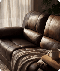 Veloura Brown Leather 3 Seater Sofa