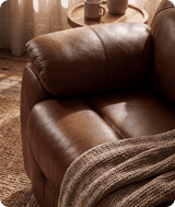 Milano Genuine Leather Tan Electric Power Recliner 3 Seater