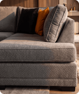 Orka Sofa Grey Fabric Right Hand Corner Sofa - RHC