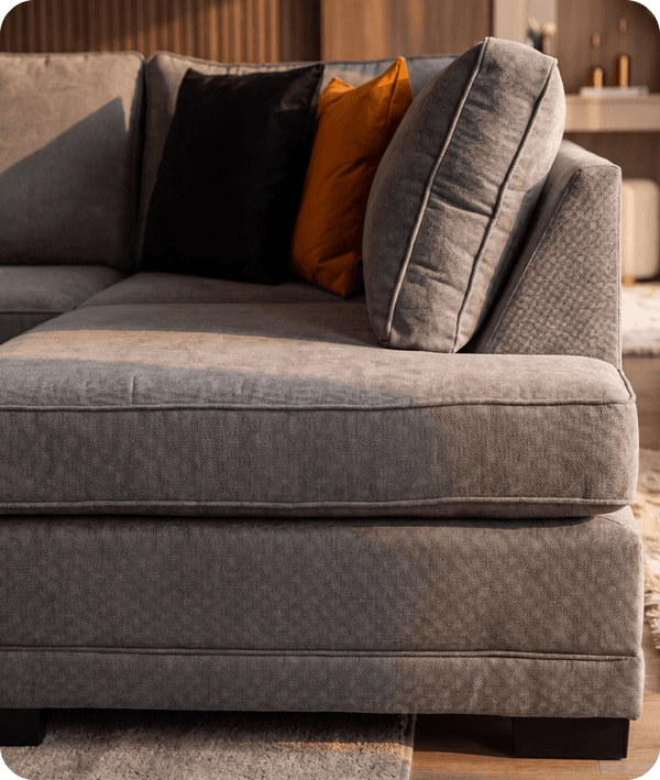 Orka Sofa Grey Fabric Right Hand Corner Sofa - RHC
