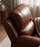 Veloura Tan Leather Armchair