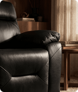 Milano Black Leather Electric Recliner Armchair