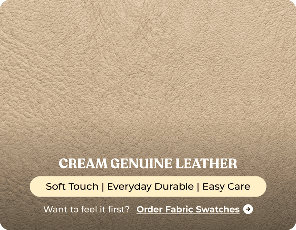 Dalmore Genuine Leather Cream Armchair