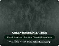 Chesterfield Green Leather Antique 3 Seater Sofa