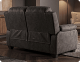 Veloura Charcoal Fabric 2 Seater Sofa