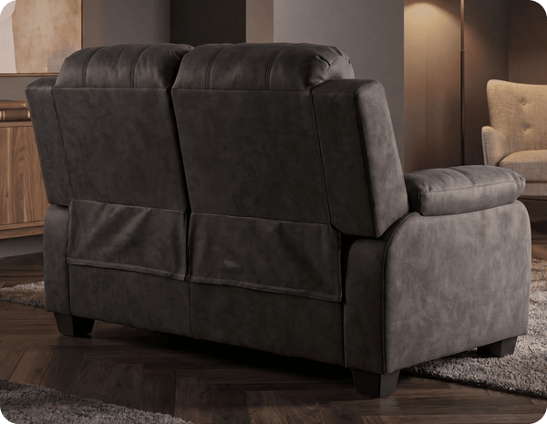 Veloura Charcoal Fabric 2 Seater Sofa