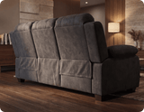 Veloura Charcoal Fabric 3 Seater Sofa