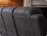 Veloura Charcoal Fabric 3 Seater Sofa