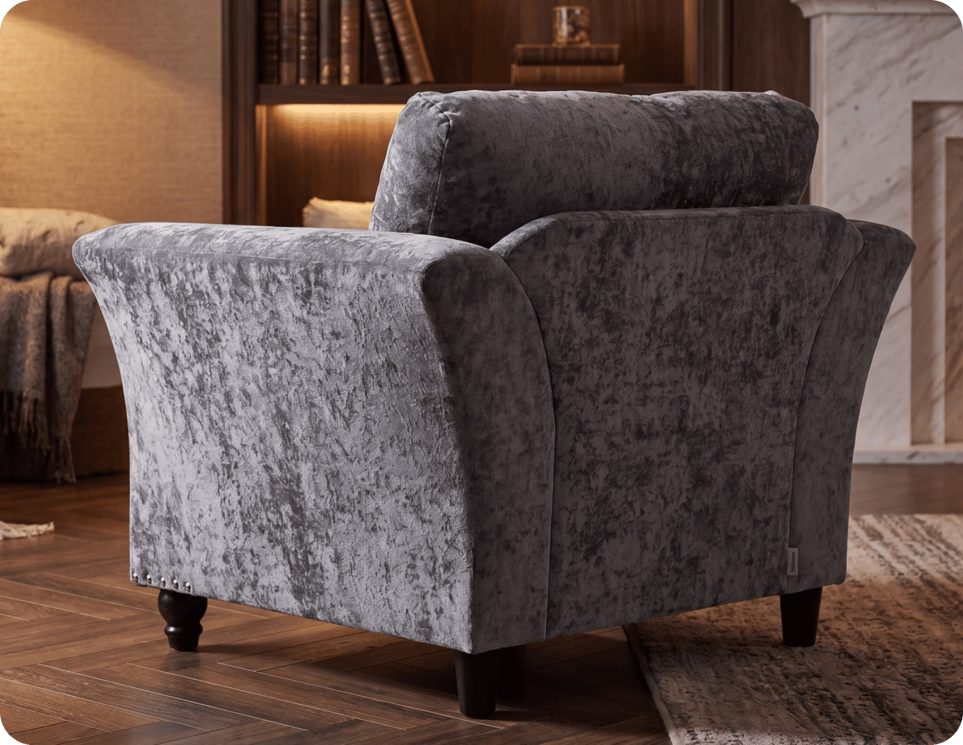 Cotswold Grey Fabric Armchair