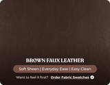 Nova Brown Leather 2 Seater Sofa