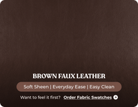 Nova Brown Leather 2 Seater Sofa