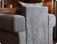 Florence Scatter Grey Fabric Armchair