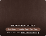 Nova Brown Leather 3 Seater Sofa