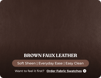 Nova Brown Leather 3 Seater Sofa