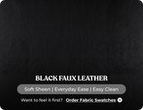 Nova Black Leather 2 Seater Sofa