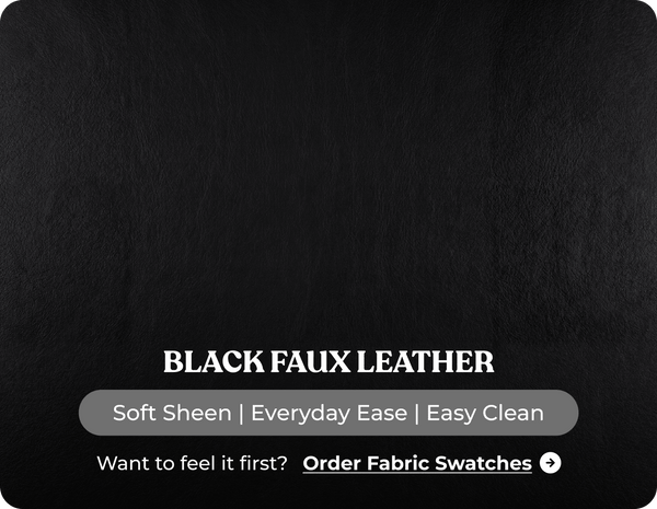 Nova Black Leather 2 Seater Sofa