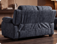 Veloura Roxy Grey Fabric 2 Seater Sofa