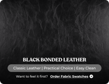 Chesterfield Black Leather Antique 2 Seater Sofa