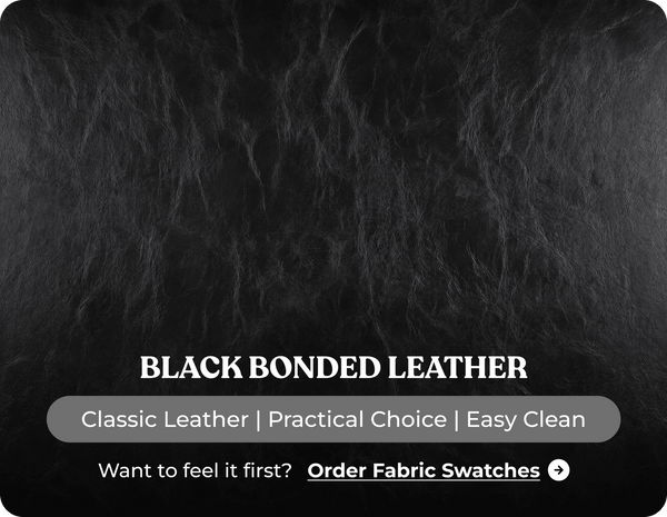 Chesterfield Black Leather Antique 2 Seater Sofa