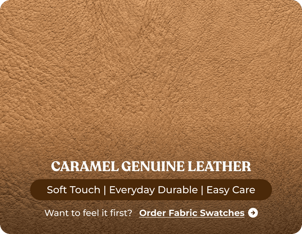 Leo Genuine Leather Caramel Armchair with Electric Power Recliner