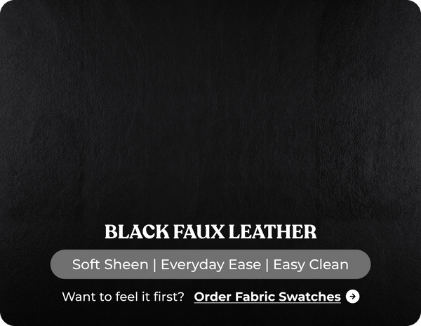 Nova Black Leather 3 Seater Sofa