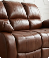 Veloura Tan Leather 3 Seater Sofa