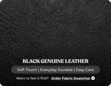 Oliver Genuine Leather Black Rise & Recline Mobility Chair