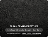 Cambridge Genuine Leather Black Rise & Recline Mobility Chair
