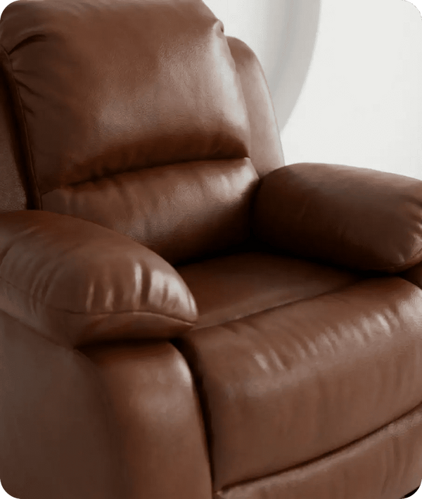 Veloura Tan Leather Armchair