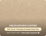 Oliver Genuine Leather Cream Rise & Recline Mobility Chair