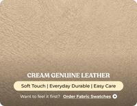 Oliver Genuine Leather Cream Rise & Recline Mobility Chair