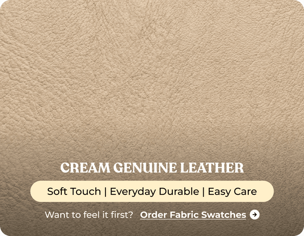 Oliver Genuine Leather Cream Rise & Recline Mobility Chair
