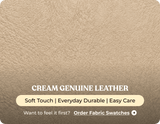 Derby Genuine Leather Cream Rise & Recline Mobility Chair