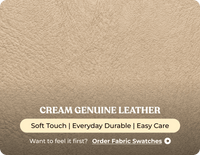 Derby Genuine Leather Cream Rise & Recline Mobility Chair