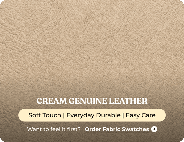 Derby Genuine Leather Cream Rise & Recline Mobility Chair