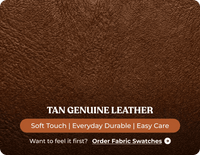 Torino Genuine Leather Tan Electric Power Recliner Armchair