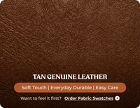 Torino Genuine Leather Tan Electric Power Recliner 3 Seater Sofa
