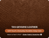 Oliver Genuine Leather Tan Rise & Recline Mobility Chair