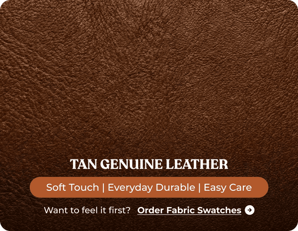 Oliver Genuine Leather Tan Rise & Recline Mobility Chair
