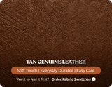 Derby Genuine Leather Tan Rise & Recline Mobility Chair
