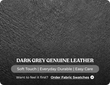 Torino Genuine Leather Grey Electric Power Recliner Armchair