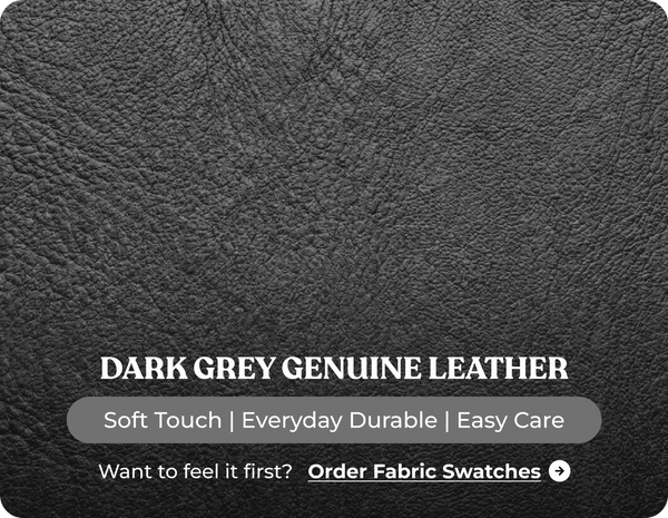 Torino Genuine Leather Grey Electric Power Recliner Armchair
