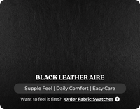 Serano Black Leather Manual Recliner 3 Seater Sofa