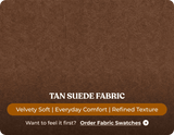 Savile Tan Suede Armchair
