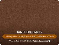 Savile Tan Suede Armchair