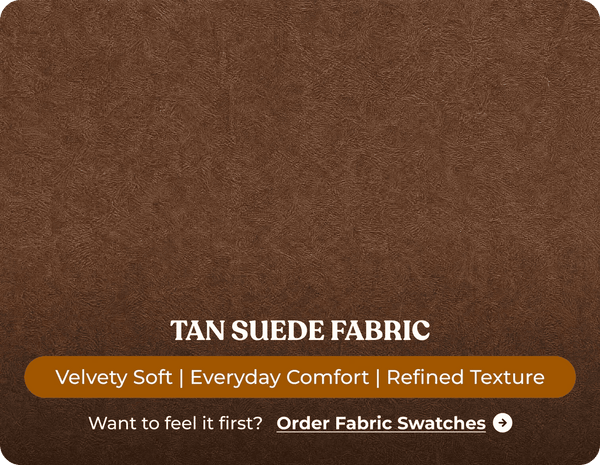 Savile Tan Suede Armchair