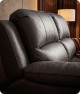 Veloura Grey Leather 2 Seater Sofa