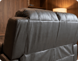 Veloura Grey Leather 2 Seater Sofa