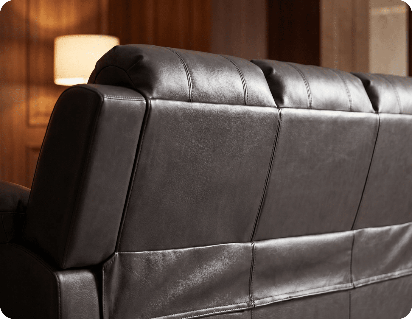 Veloura Grey Leather 3 Seater Sofa